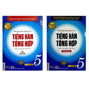 Combo 12 Cuốn Tiếng Hàn Tổng Hợp Dành Cho Người Việt Nam Bản Màu Tập 1,2,3,4,5,6 Kèm Sách Bài Tập